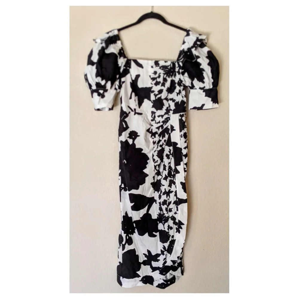Christopher John Rogers Black White Dress sz. 4 - Picture 13 of 15